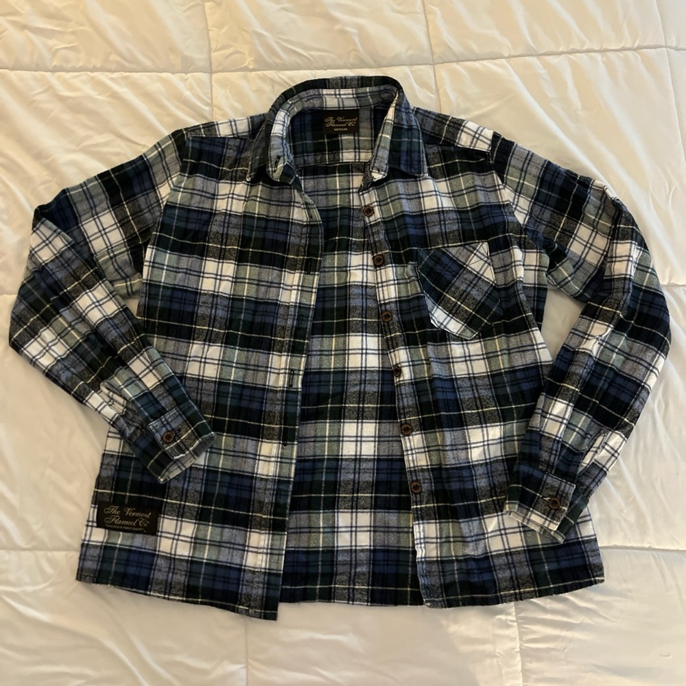 Men's Blue Plaid Shirt